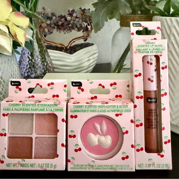 🆕🍒 b•pure LIMITED EDITION CHERRY SCENTED MAKE-UP COLLECTION. BRAND NEW IN BOX. - Picture 3 of 11